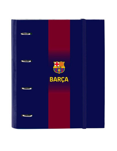 Carpeta 4 anillas FC Barcelona 100 hojas A4 de 35 cm.