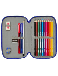 Estuche Plumier Real Madrid 29 piezas escolares en su interior 2
