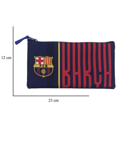 Estuche FC Barcelona rectangular escudo y leyenda Barça