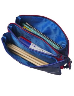 Estuche portatodo triple FC Barcelona 5 compartimentos 2