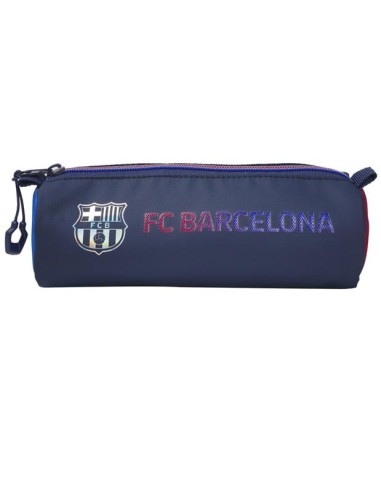 Estuche FC Barcelona cilindro con escudo holográfico