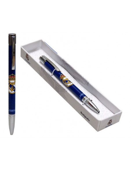 Bolígrafo metálico de lujo Real Madrid azul