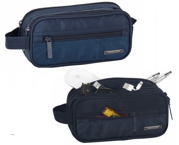 Bolsa accesorios portátil FC Barcelona tres departamentos