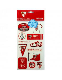Pack 10 pegatinas de quita y pon del Sevilla FC