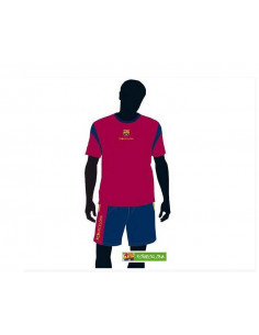 Pijama FC Barcelona infantil de verano manga corta