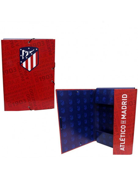 Carpeta Atletico Madrid tamaño folio y cierre de solapas