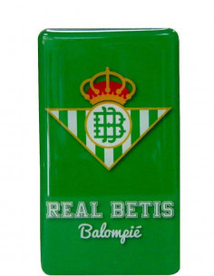 Imán Real Betis Balompié rectangular metálico