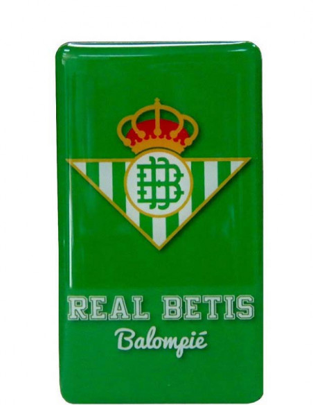 Imán Real Betis Balompié rectangular metálico