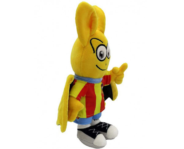 Mascota del Valencia CF con camiseta senyera 20 cm. Lateral