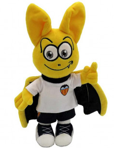 Peluche Mascota del Valencia CF camiseta blanca 20 cm.