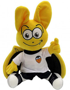Peluche Mascota del Valencia CF camiseta blanca 30 cm. 2
