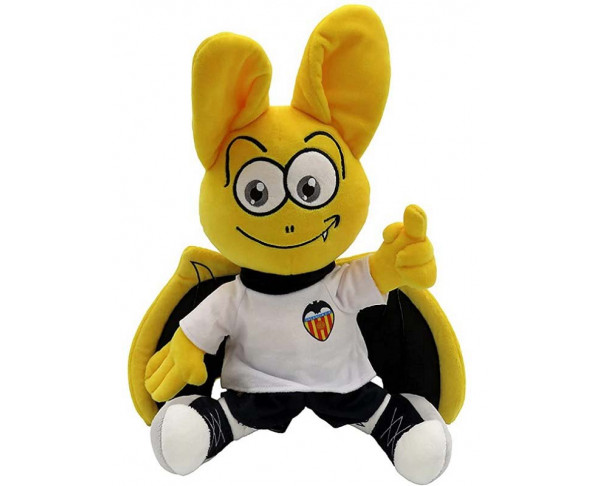 Peluche Mascota del Valencia CF camiseta blanca 30 cm. 1
