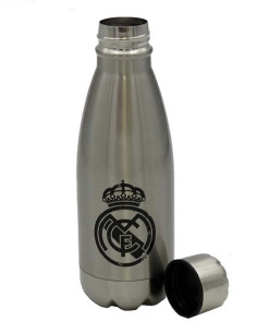 Botella de acero plateada Real Madrid 550 ml. 2