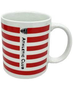 Taza cerámica Athletic Club roja y blanca 2
