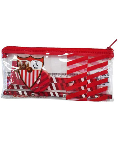 Estuche con accesorios escolares Sevilla FC