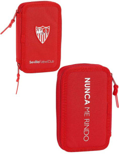 Plumier doble Sevilla FC 28 con piezas escolares
