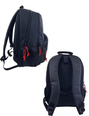 Mochila grande Athletic Club adaptable a carro Reflective Collection vista lateral y posterior