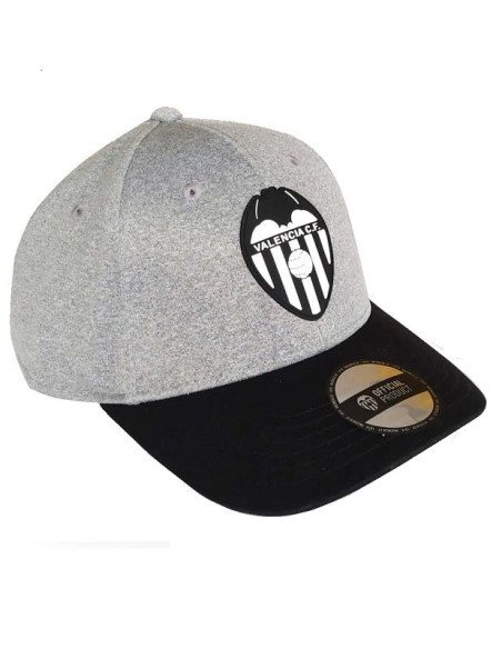 Gorra Valencia CF color gris juvenil y adulto
