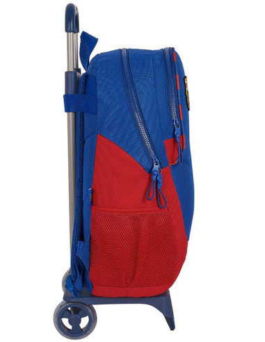 Mochila con carro escolar FC Barcelona 2ª Equipación 2023/24 vista lateral