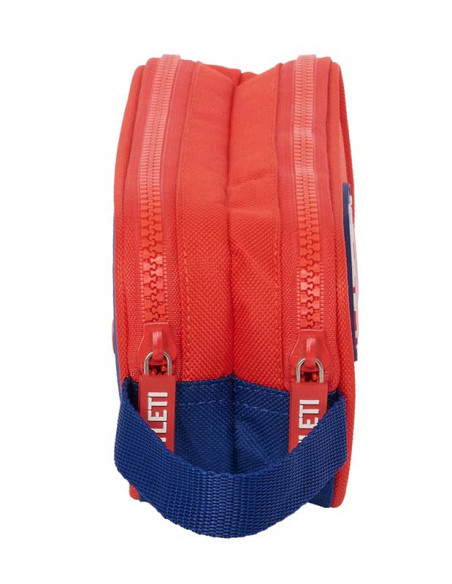 Estuche porta todo doble Atlético de Madrid 2024 vista de lado