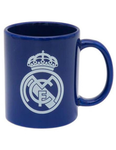 Taza de cerámica azul Real Madrid