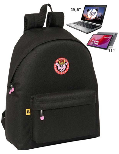Mochila doble Porcinos FC para portátil 15,6 y Tablet 11