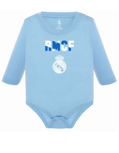 Body bebé Real Madrid manga larga azul