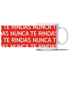 Taza de porcelana Sevilla FC en caja de regalo Nunca te Rindas 2
