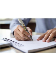 Bolígrafo Real Madrid con clip escritura fina de color azul 2
