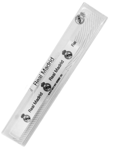 Pulsera de tela blanca Real Madrid con escudos