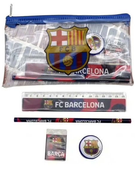 Porta todo con material escolar FC Barcelona