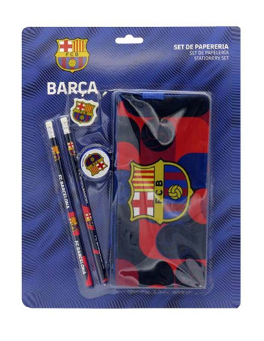 Pack papelería FC Barcelona con estuche triple