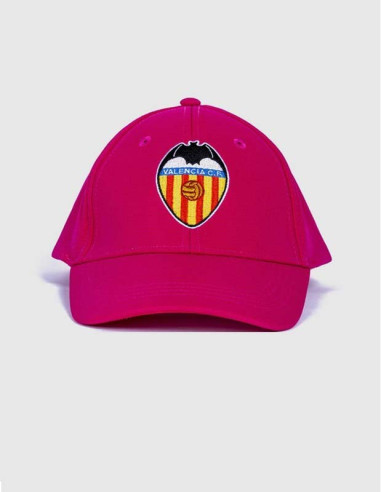 Gorra Valencia CF rosa juvenil y adulto