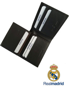 Billetero de piel Real Madrid con tarjetero y varios departamentos 2