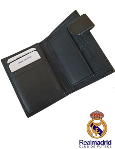 Cartera billetero de piel Real Madrid con broche 2