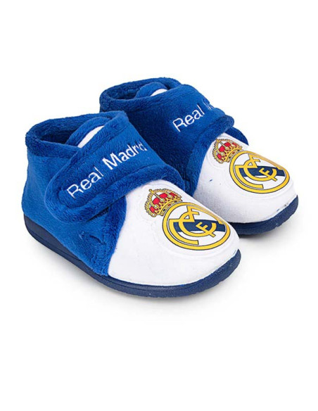 Zapatillas peluche Real Madrid infantiles andar por casa