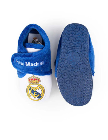 Zapatillas peluche Real Madrid infantiles andar por casa