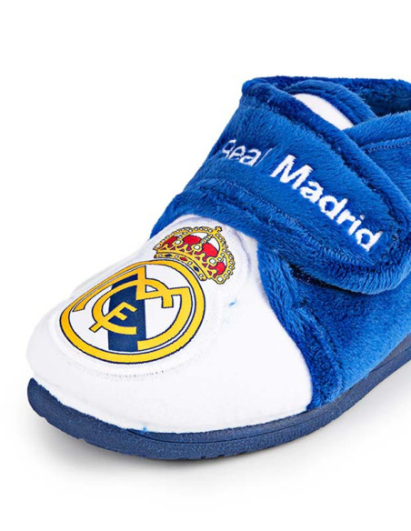 Zapatillas peluche Real Madrid infantiles andar por casa