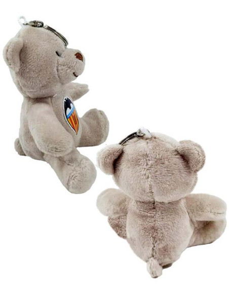 Llavero osito de peluche Valencia CF