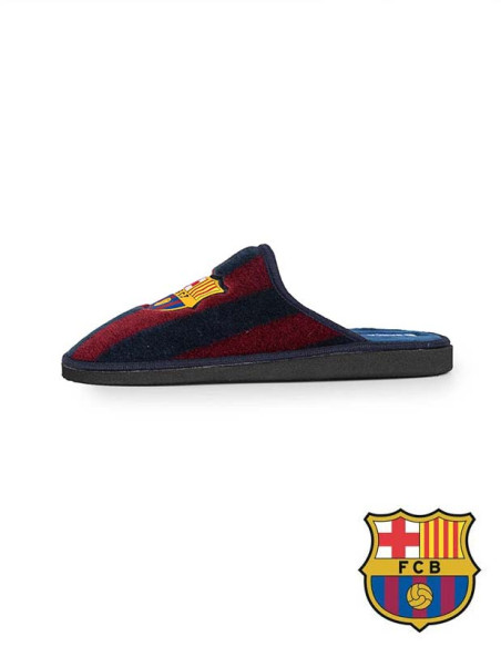 Zapatillas FC Barcelona de peluche caballero y señora