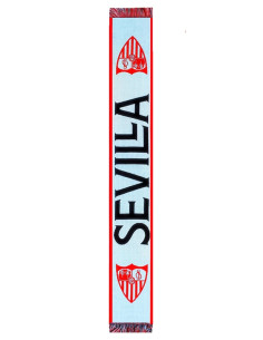 Bufanda blanca con escudos Sevilla FC