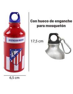 Botella de aluminio rojiblanca Atlético de Madrid 400 ml 2