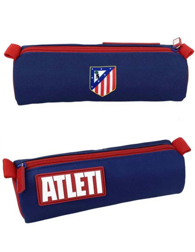 Estuche porta todo escolar cilindro Atlético de Madrid
