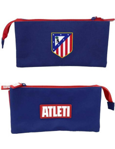 Estuche porta todo escolar triple Atlético de Madrid