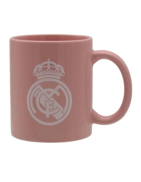 Taza cerámica Real Madrid de color rosa 330 ml