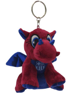 Llavero dragón de peluche FC Barcelona