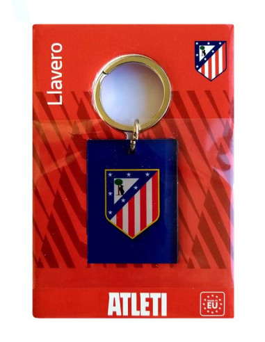 Llavero rectangular metacrilato Atlético de Madrid