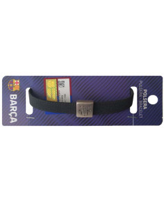 Pulsera FC Barcelona elástica unisex negra