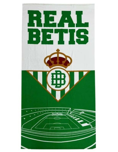Toalla grande Real Betis Estadio 180 x 90 cm.