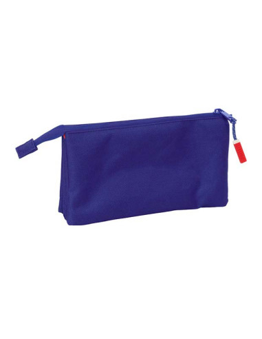 Estuche triple Atlético de Madrid azul rojiblanco